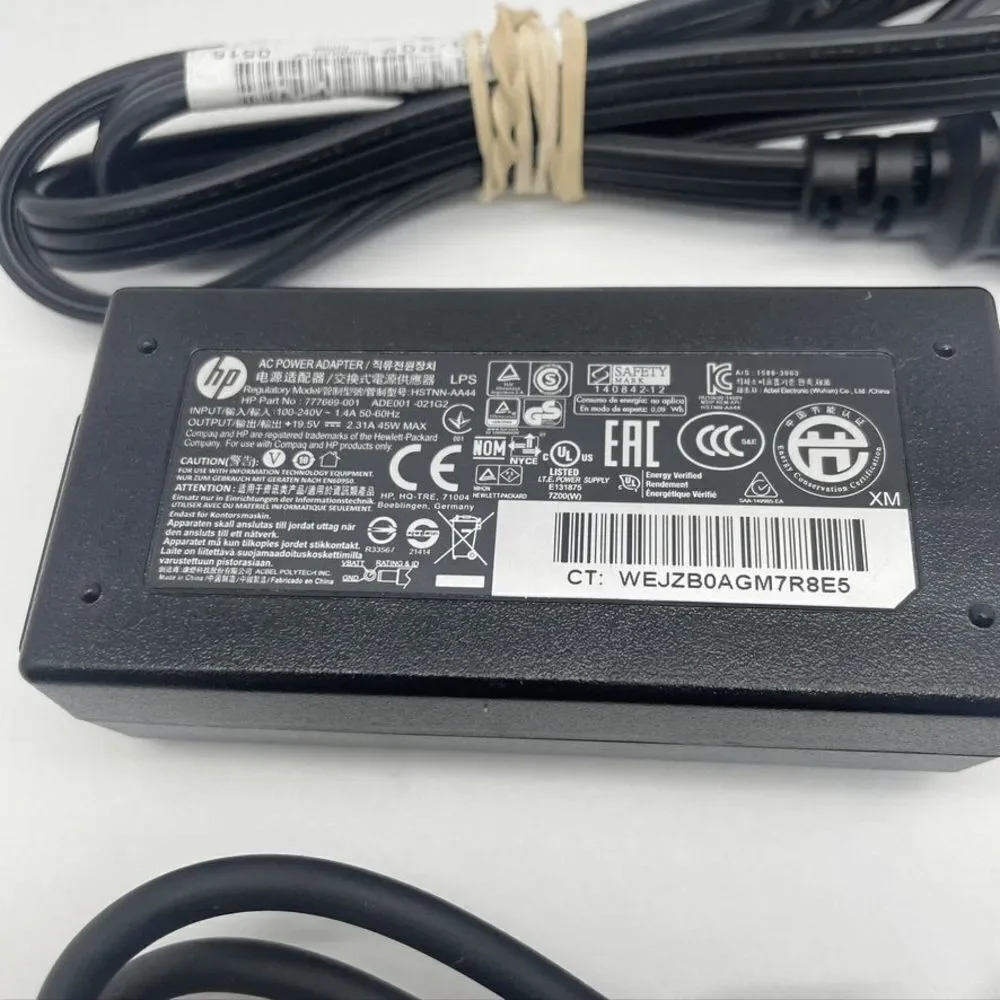 Genuine‎ 45W HP AC Adapter 19.5V 2.31A Model TPN-CA15 P/N 719309-002 w/Cord OEM